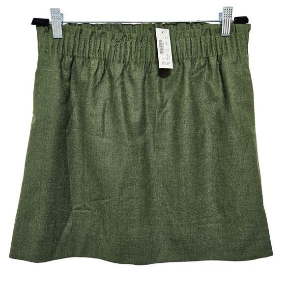 J. Crew Factory Dresses & Skirts - J.Crew NWT Womens Wool Mini Skirt Green Preppy Academia Minimalist Relaxed S 4